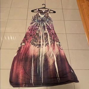 Peacock Print Style&Co. Maxi Dress (Medium)